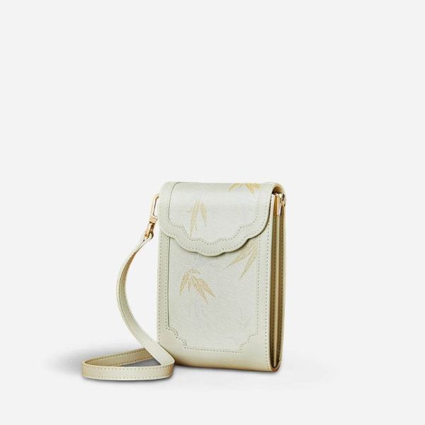Croc Embossed Box Satchel - Image 3
