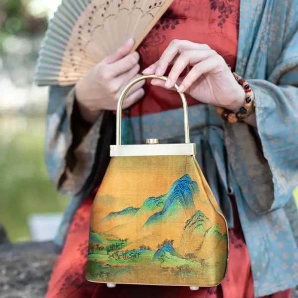 Velvet Quilted Mini Tote - Image 4