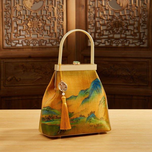 Velvet Quilted Mini Tote - Image 2
