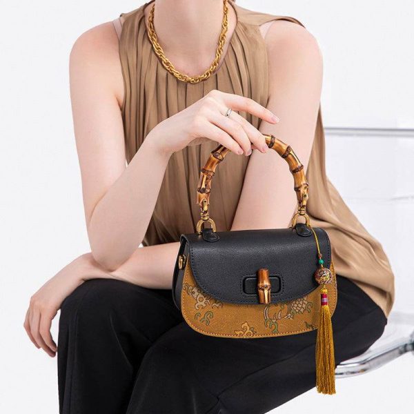 Denim Quilted Mini Bag - Image 5