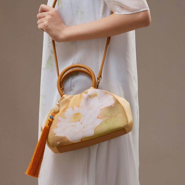 Satin Embroidered Pouch - Image 4