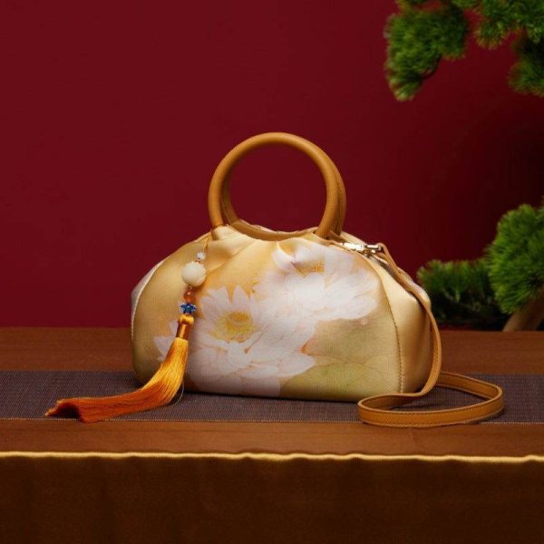 Satin Embroidered Pouch - Image 3