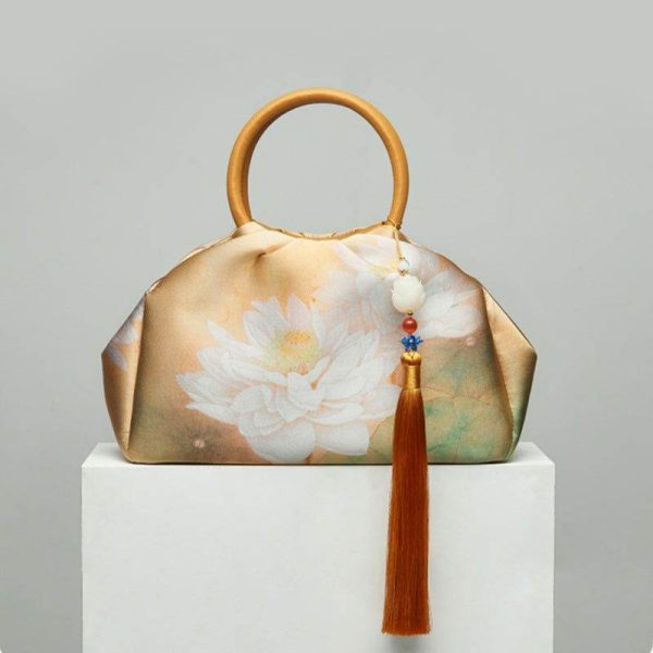 Satin Embroidered Pouch - Image 2