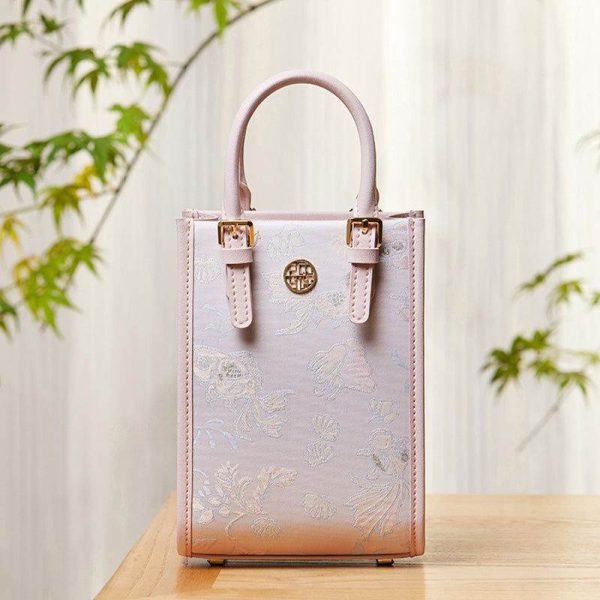 Raffia Patchwork Shopper Tote - Image 4