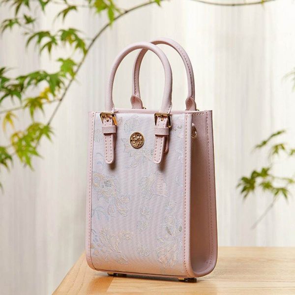 Raffia Patchwork Shopper Tote - Image 3