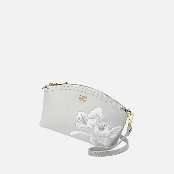 Satin Beaded Evening Satchel - Image 4