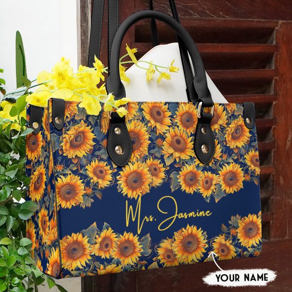 Ostrich Print Structured Tote - Image 4