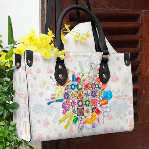 Quilted Leather Mini Box Tote