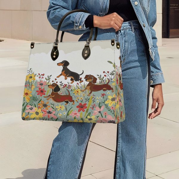 Quilted Faux Leather Mini Satchel - Image 6
