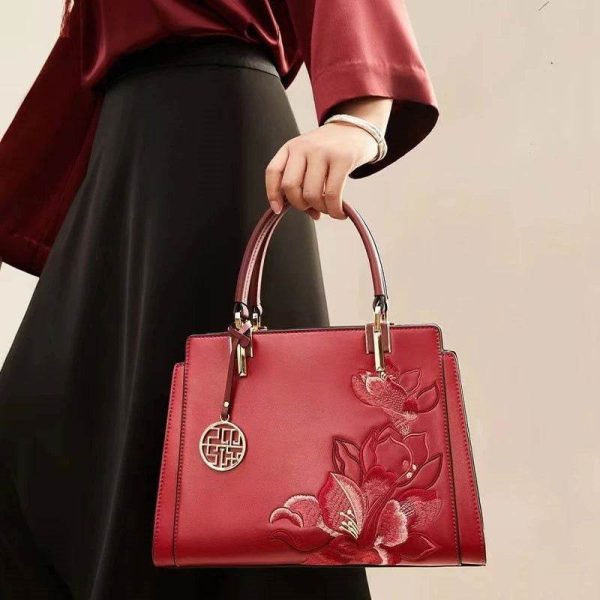 Croc Print Structured Shopper Tote - Image 5