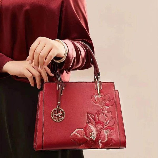 Croc Print Structured Shopper Tote - Image 4