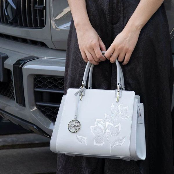 Velvet Embroidered Mini Clutch - Image 3