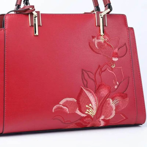 Croc Print Structured Shopper Tote - Image 3