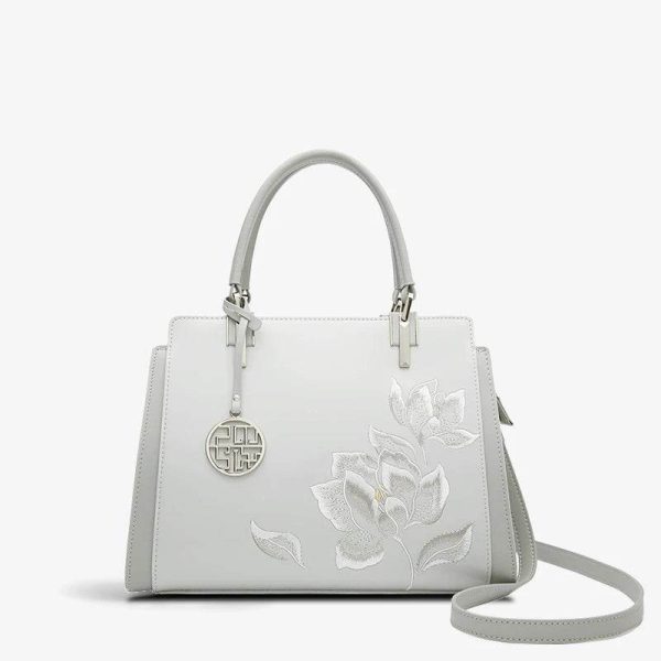 Velvet Embroidered Mini Clutch