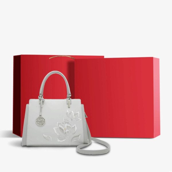 Velvet Embroidered Mini Clutch - Image 2