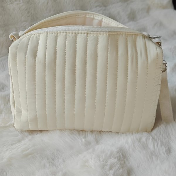 Tweed Fabric Shoulder Bag - Image 4
