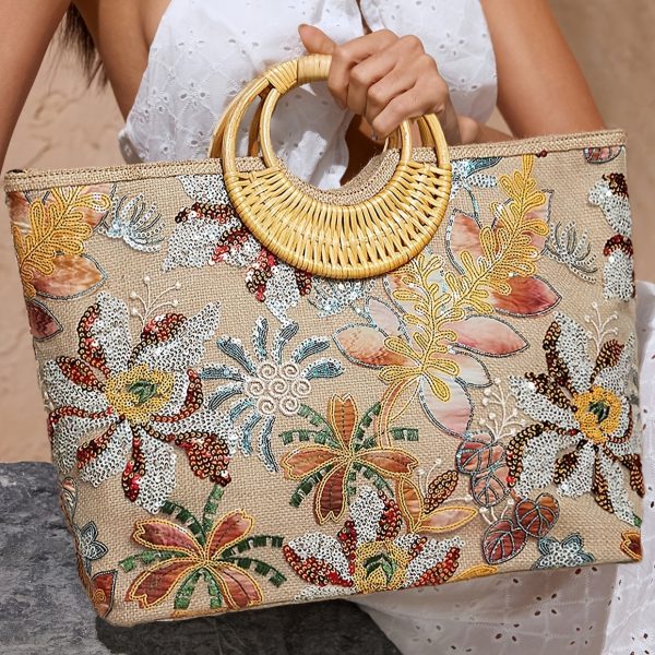 Velvet Beaded Mini Frame Bag