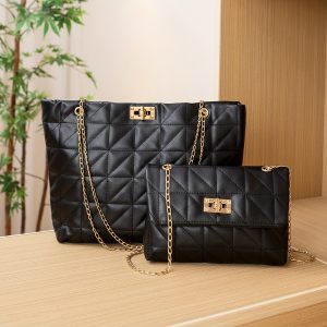 Quilted Velvet Top Handle Satchel