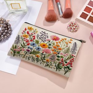 Satin Crystal Beaded Mini Bag