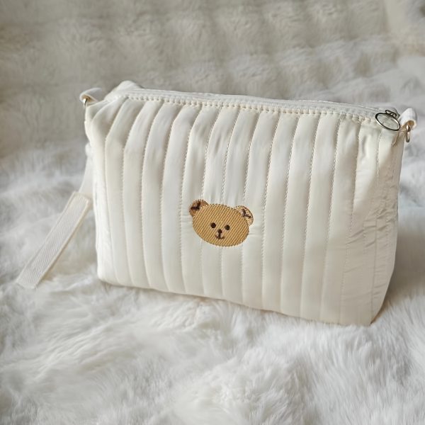 Tweed Fabric Shoulder Bag