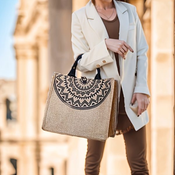 Bamboo Handle Tote - Image 5