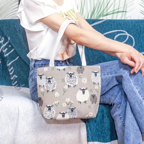 Embossed Croc Leather Tote - Image 4