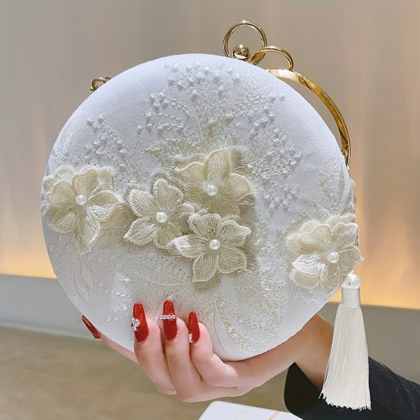 Metallic Leather Evening Bag - Image 4