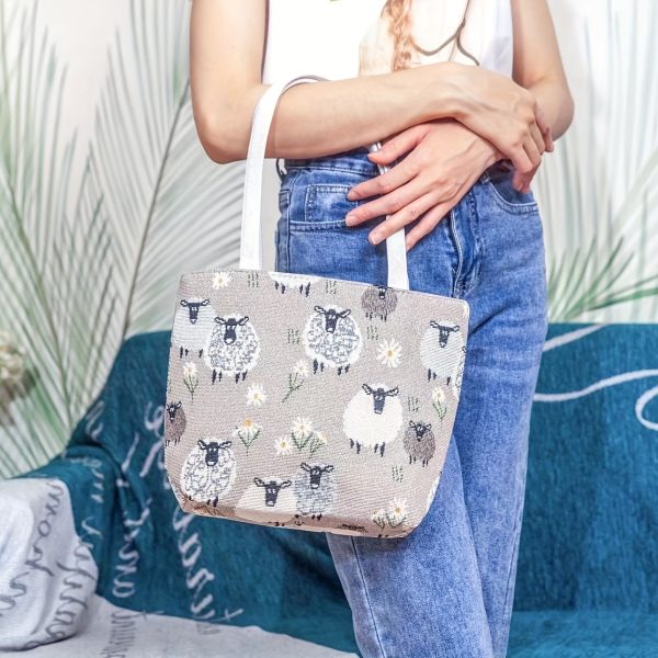 Embossed Croc Leather Tote - Image 3