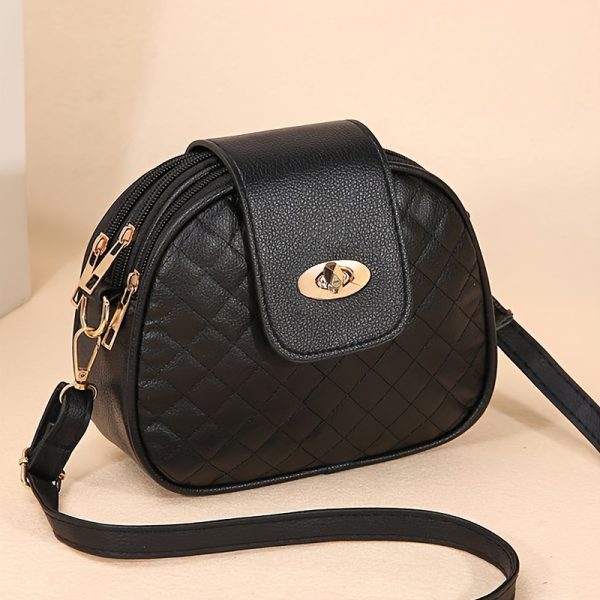 Quilted Velvet Mini Box Bag - Image 3