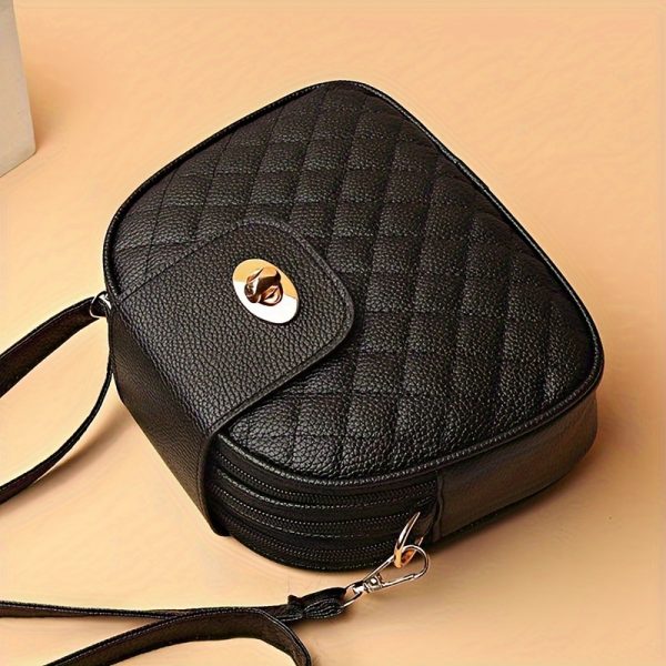 Quilted Velvet Mini Box Bag - Image 2