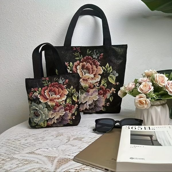 Croc Print Mini Shoulder Tote - Image 3
