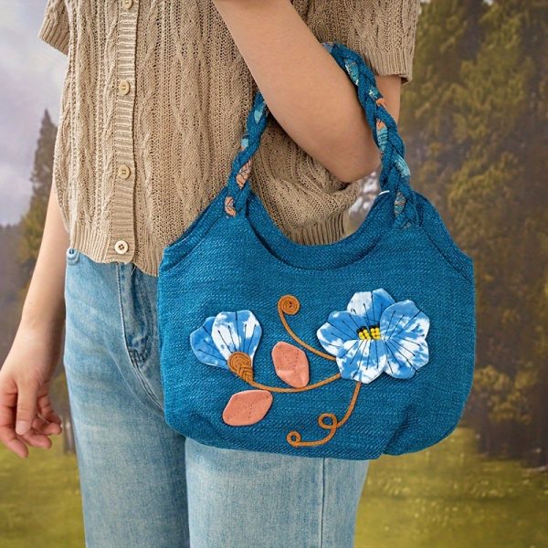 Canvas Oversized Messenger Tote - Image 2
