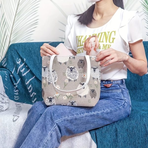 Embossed Croc Leather Tote - Image 2