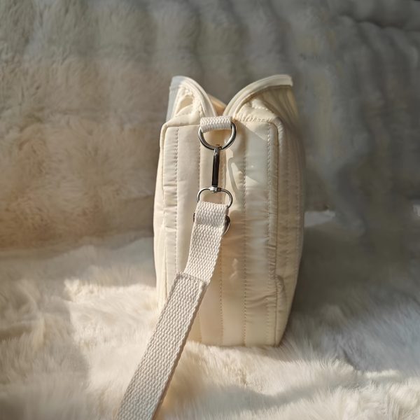 Tweed Fabric Shoulder Bag - Image 2