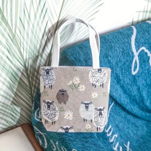 Embossed Croc Leather Tote