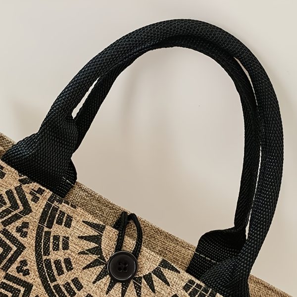 Bamboo Handle Tote - Image 2